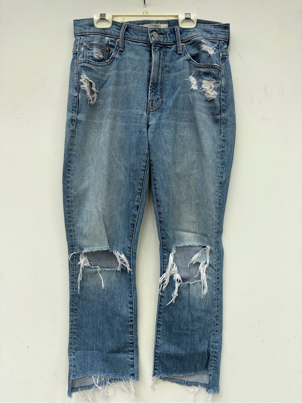 Mother Jeans Insider Crop Step Fray